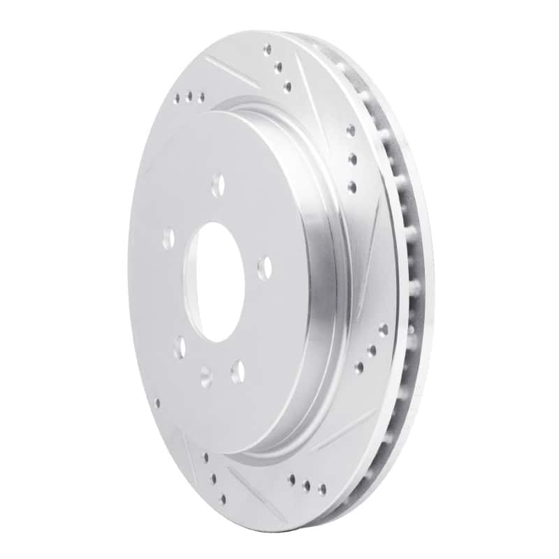 R1 Concepts — R1 03-11 Cadillac CTS Rear Right Drilled & Slotted Silver Brake Rotor
R1 Brake Rotor Drill - view 2