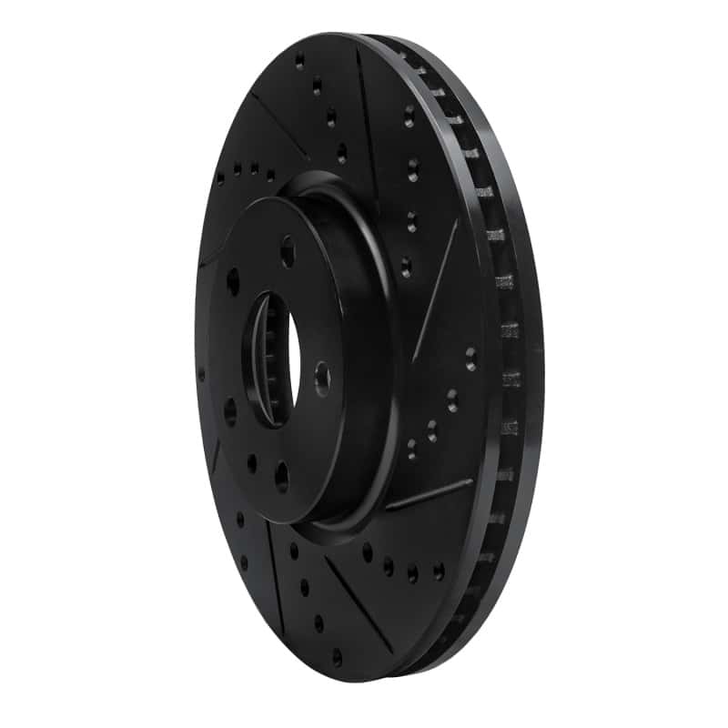 R1 Concepts — R1 13-20 Ford Fusion Front Right Drilled & Slotted Black Brake Rotor
R1 Brake Rotor Drill - view 2
