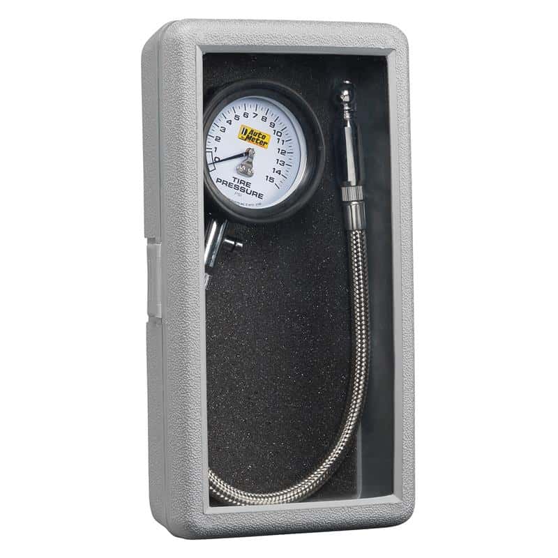 AutoMeter — Autometer 0-15PSI Lo-Pressure Tire Pressure Gauge
Ga Tire Press 15psi - view 4