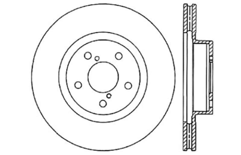 Stoptech — StopTech Drilled Sport Brake Rotor
Cross Drilled Rotor - view 3