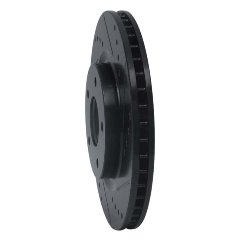 R1 Concepts — R1 07-15 Nissan Rogue Front Right Drilled & Slotted Black Brake Rotor
R1 Brake Rotor Drill - view 2
