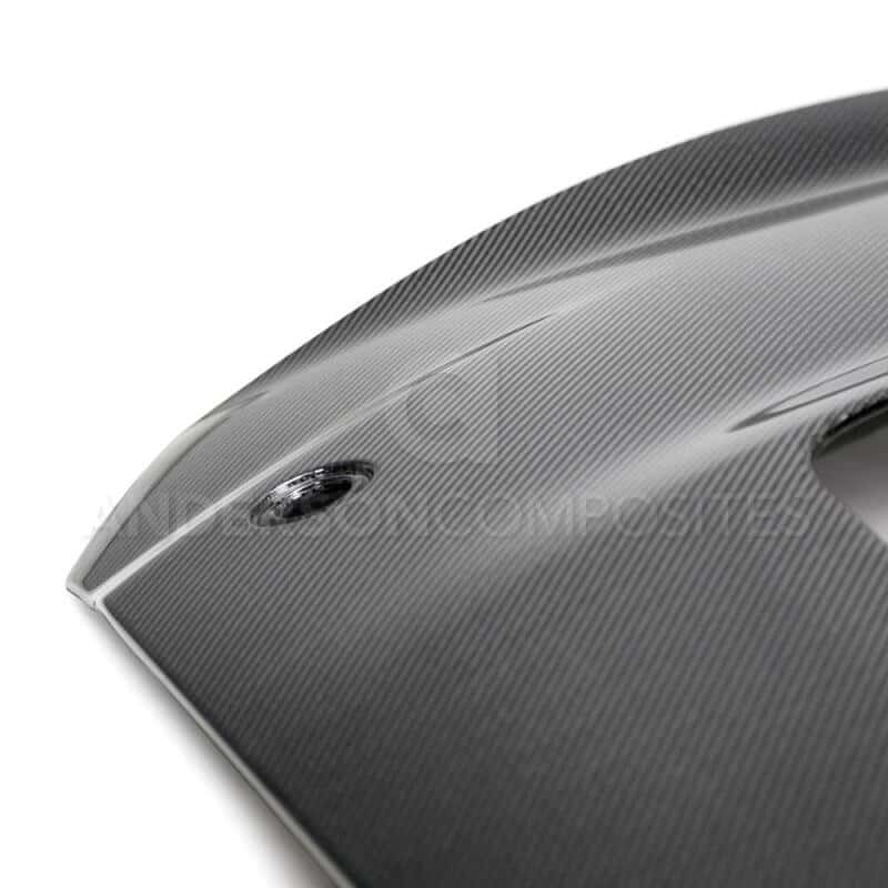 Anderson Composites — Anderson Composites 2020 Mustang Shelby GT500 Double Sided Carbon Fiber Hood - view 6
