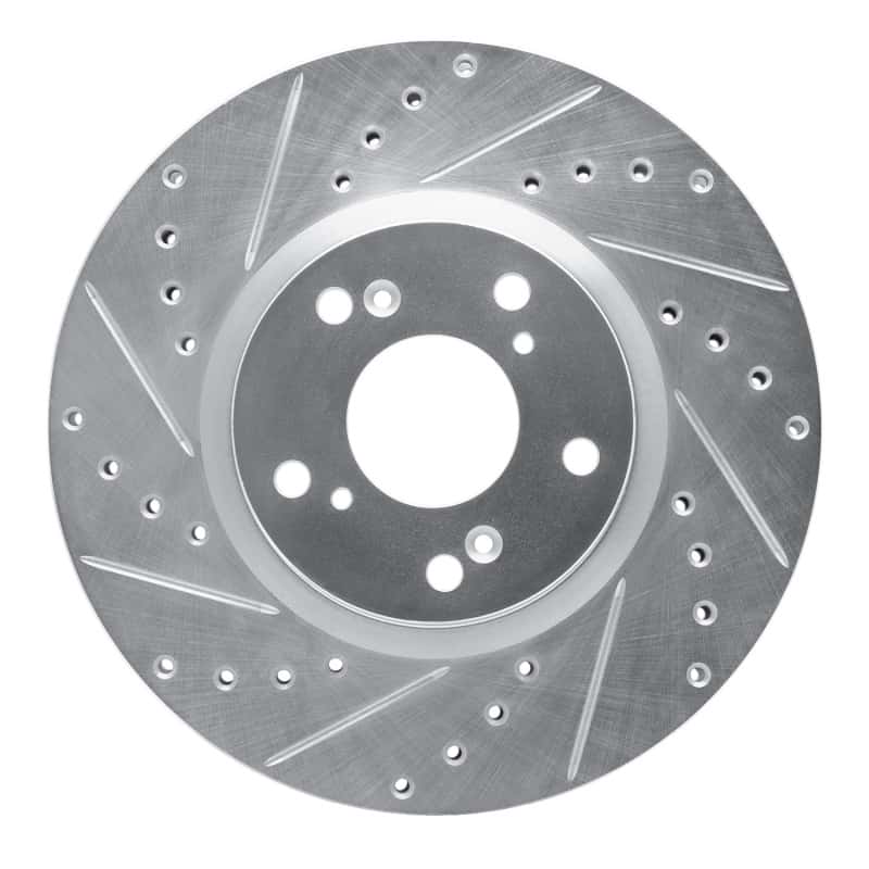 R1 Concepts — R1 06-15 Honda Civic Si Front Left Drilled & Slotted Silver Brake Rotor
R1 Brake Rotor Drill - view 1