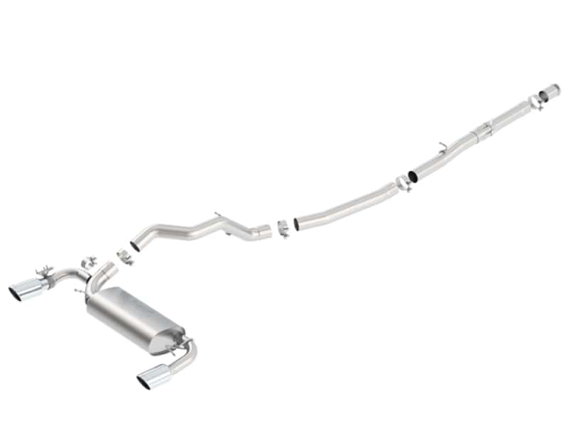 Borla — Borla 16-17 Ford Focus RS 2.3L MT Round Angle-Cut Tips Split Rear Exit ATAK Catback Exhaust
Cat-Back System - view 1