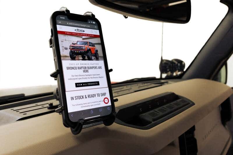 Addictive Desert Designs — Addictive Desert Designs21-23 Ford Bronco & Bronco Raptor Digital Device Dash Mount
Cell Phone Holder
Accessory - view 19