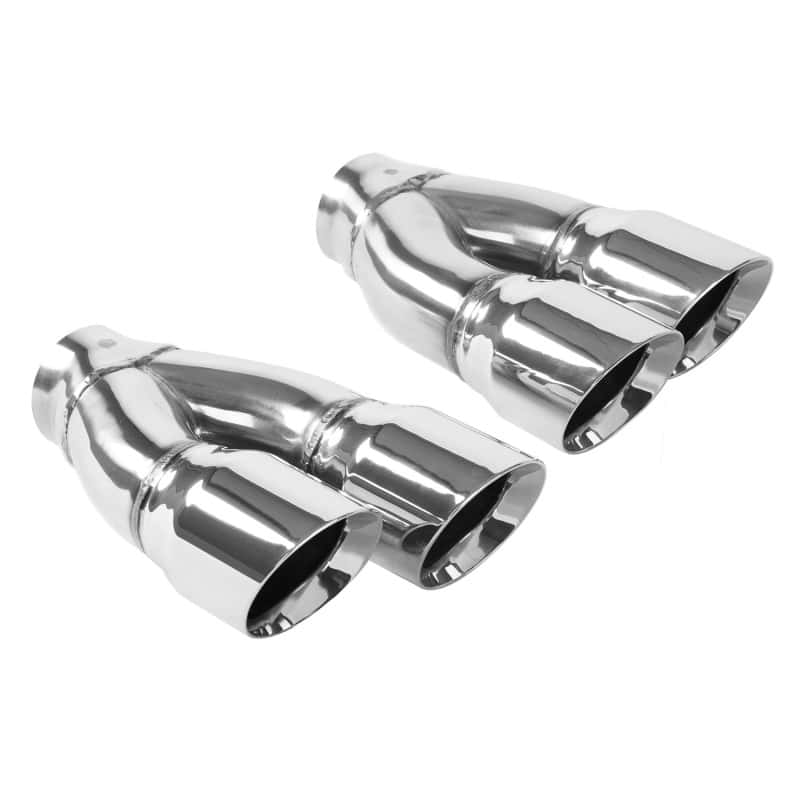 Magnaflow — MagnaFlow Tip Stainless Double Wall Round Dual Outlet Polish 3in DIA 2.25in Inlet 9.75in Len (qty 2)
Stainless Steel
Exhaust Tip - view 1