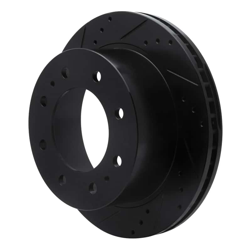 R1 Concepts — R1 11-25 Chevrolet Silverado 3500 HD Rear Left Drilled & Slotted Black Brake Rotor
R1 Brake Rotor Drill - view 2
