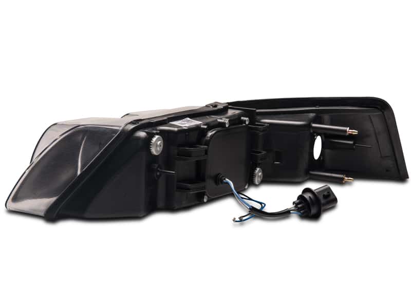 Raxiom — Raxiom 99-04 Ford Mustang Dual LED Halo Projector Headlights- Black Housing (Clear Lens)
Headlights - view 8