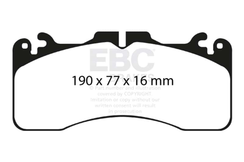 EBC — EBC 09+ Lexus LS460 4.6 Sport Yellowstuff Front Brake Pads
Disc Brake Pad - view 1
