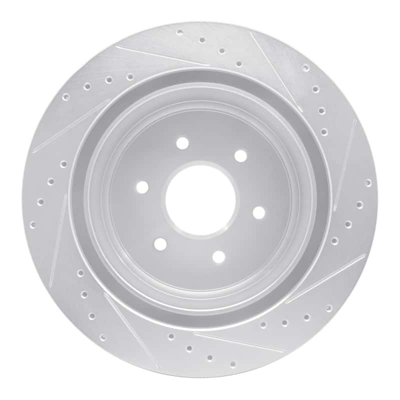 R1 Concepts — R1 16-24 Nissan Titan XD Rear Left Drilled & Slotted Silver Brake Rotor
R1 Brake Rotor Drill - view 5