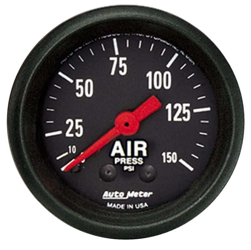AutoMeter — Autometer Z Series 52mm 0-150 PSI Mechanical Air Pressure Gauge
GA 2" AIR 150PSI M Z - view 2