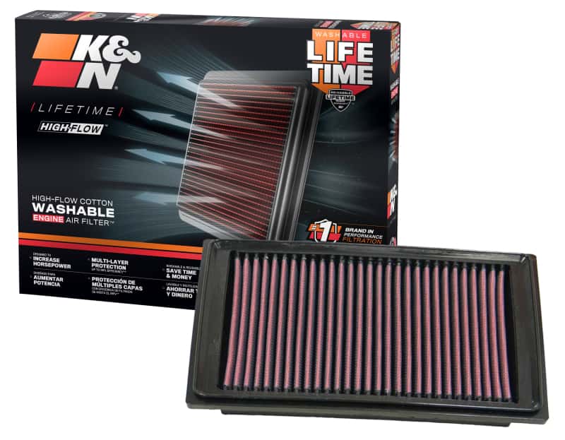 K&N Engineering — K&N 05-07 Chevy Corvette / 05-09 Cad XLR Drop In Air Filter
Replacement Air Filt
Air Filter - view 3
