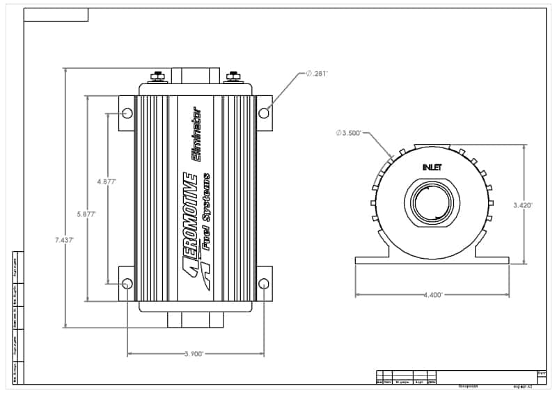 Aeromotive — Aeromotive Eliminator-Series Fuel Pump (EFI or Carb Applications)
Fuel Pump - view 9