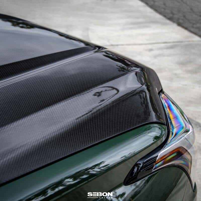 Seibon — Seibon 22-23 Toyota Tundra OE Style Carbon Fiber Hood - view 13