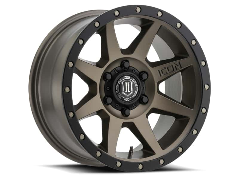 ICON — ICON Rebound 17x8.5 6x5.5 0mm Offset 4.75in BS 106.1mm Bore Bronze Wheel
REBOUND WHEEL - view 1