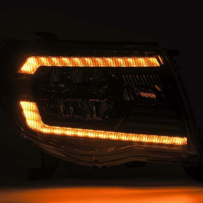 AlphaRex — AlphaRex 05-11 Toyota Tacoma LUXX Crystal Headlights Plank Style Alpha Black w/Activation Light/DRL
Projector Headlights - view 5