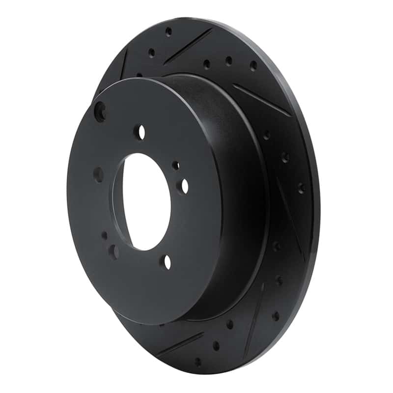 R1 Concepts — R1 07-15 Mitsubishi Outlander Rear Left Drilled & Slotted Black Brake Rotor
R1 Brake Rotor Drill - view 2