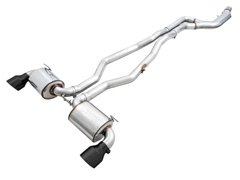 AWE Tuning — AWE 2020 Toyota Supra A90 Non-Resonated Touring Edition Exhaust - 5in Diamond Black Tips
Touring Exhaust - view 1