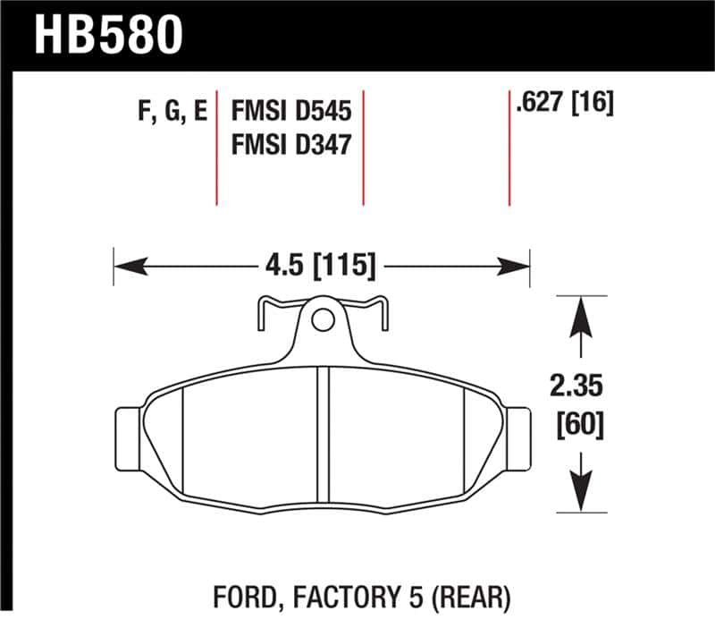 Hawk Performance — Hawk HPS Street Brake Pads
Disc Brake Pad - view 1