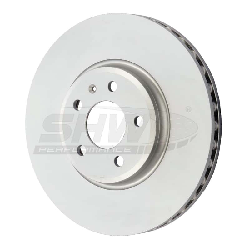 SHW Performance — SHW 09-11 Audi A4 2.0L Front Smooth Monobloc Brake Rotor (8K0615301A) - view 2