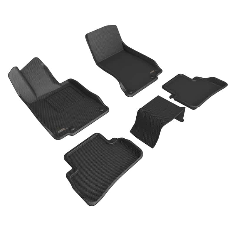 3D MAXpider — 3D MAXpider 2022 Mercedes-Benz C-Class 5 Seat Gas Model w/ Short Axis Kagu Black R1 R2
Floor Mat Set - view 1