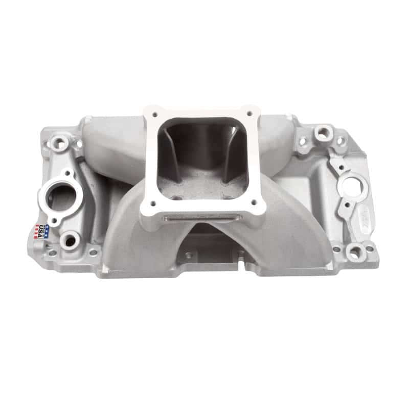 Edelbrock — Edelbrock Manifold Chevy BB 9 8 Deck (Short) Super Victor 565 Thick Flange Rect Port Heads
MANIFOLD-RACE - view 1