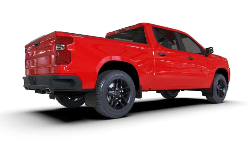 Rally Armor — Rally Armor 19-26 Gen 4 Chevy Silverado 1500 Black UR Mud Flap Metallic Black Logo
Mud Flap - view 5