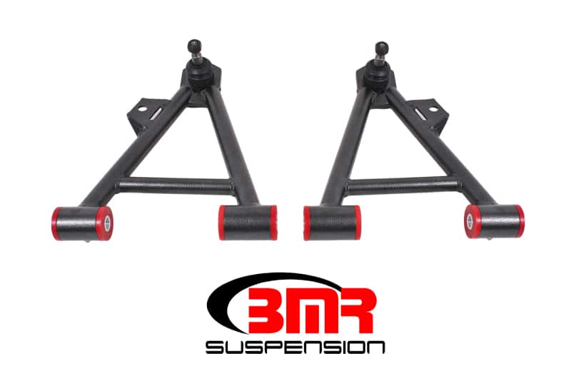 BMR Suspension — BMR 94-04 Mustang Lower Non-Adj. A-Arms (Coilover Only) w/ Tall Ball Joint (Poly) - Black Hammertone
Lower A-arms - view 1