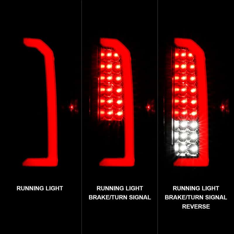 ANZO — ANZO 15-21 Chevrolet Colorado Full LED Tail Lights w/ Red Lightbar Black Housing Clear Lens
Tail Light Set - view 9