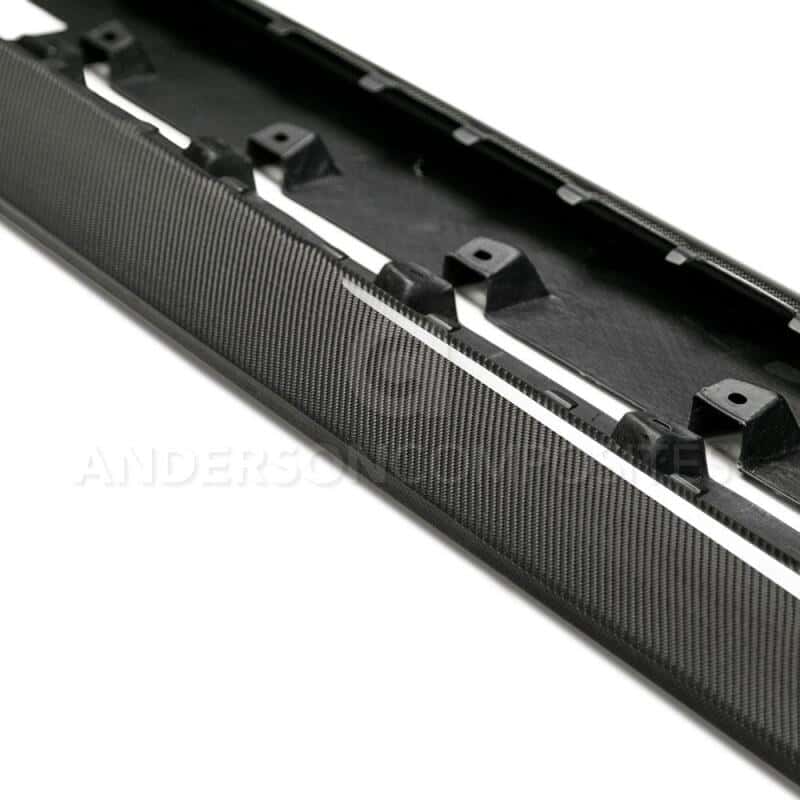 Anderson Composites — Anderson Composites 15-16 Ford Mustang Type-AR Rocker Panel Splitter - view 4