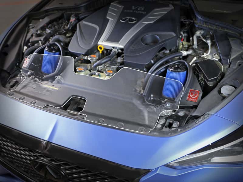 aFe — aFe Takeda Stage-2 Pro 5R Cold Air Intake System 16-19 Infinity Q50/Q60 V6-3.0L (tt)
Takeda Intake System - view 6