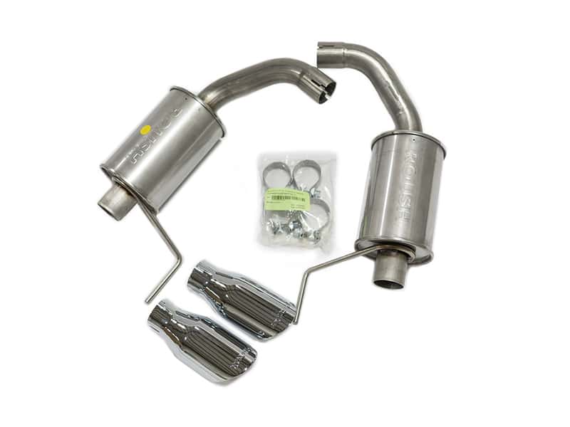 Roush — Roush 2015-2024 Ford Mustang 3.7L/2.3L V6/I4 Exhaust Kit w/ Round Tips - view 2