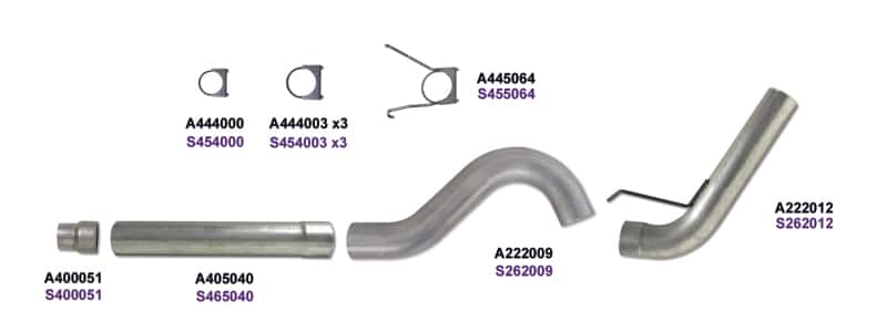 Diamond Eye Performance — Diamond Eye 5in DPF-BACK AL 2013 DODGE 6.7L CUMMINS
KIT; 5"; DPFBSGL; OR - view 2