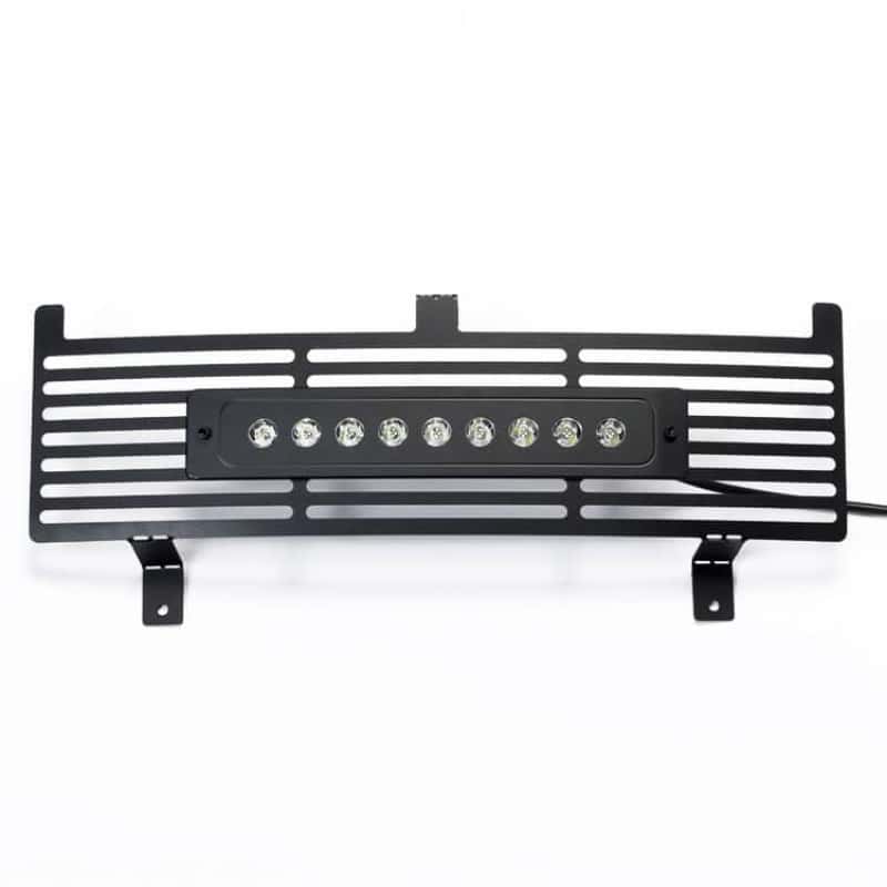 Putco — Putco 15-19 Chevy Silv HD SS Black Bar Design Bumper Grille Insert w/ Curved Flush 10in Light Bar
BmprValanceGrilleIns - view 2