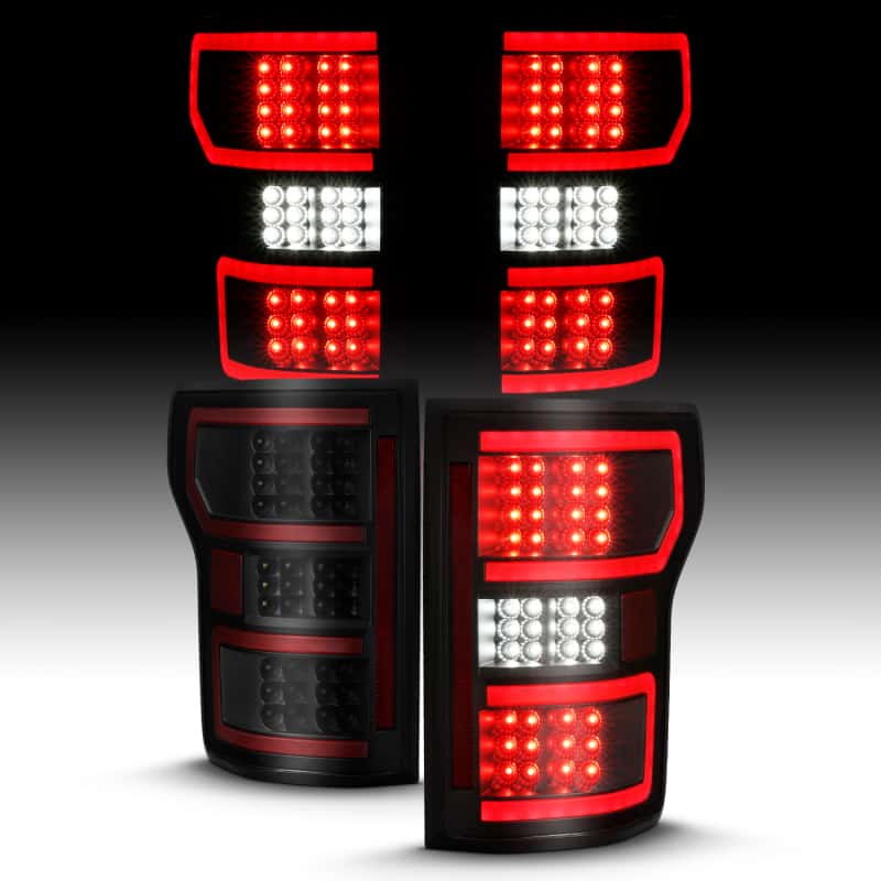 ANZO — ANZO 18-19 Ford F-150 LED Taillight Black Housing Clear Lens Red Light Bar W/Sequential
Tail Light Set
TailLightSet - view 8