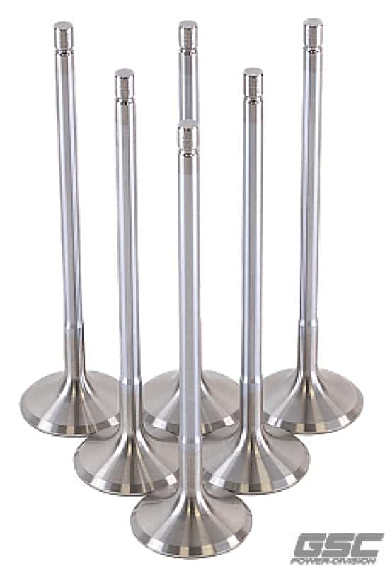 GSC Power Division — GSC P-D Toyota G16E-GTS 32mm Head (STD) Chrome Polished Exhaust Valve - Set of 6 - view 1