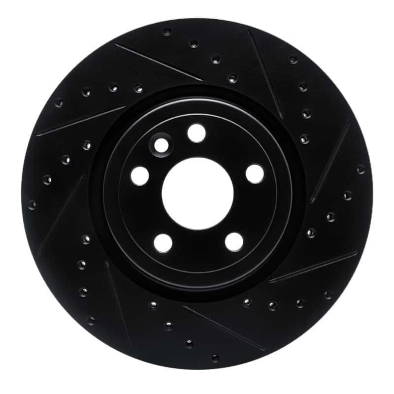 R1 Concepts — R1 17-19 Jaguar F-Pace Front Right Drilled & Slotted Black Brake Rotor
R1 Brake Rotor Drill - view 1