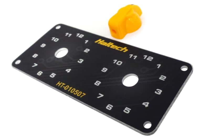 Haltech — Haltech Dual Switch Panel Kit w/Yellow Knob
Accessories - view 2