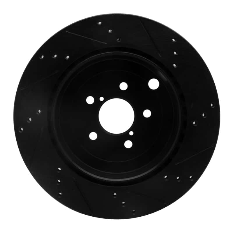 R1 Concepts — R1 17-25 Subaru BRZ Rear Left Drilled & Slotted Black Brake Rotor
R1 Brake Rotor Drill - view 5