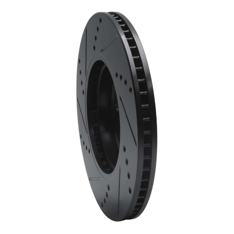 R1 Concepts — R1 2016-2025 Honda Civic Coupe Front Right Drilled & Slotted Black Brake Rotor
R1 Brake Rotor Drill - view 4