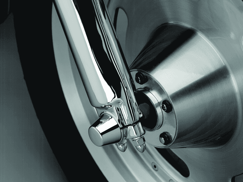 Kuryakyn — Kuryakyn Front Axle Nut Caps Chrome - view 2