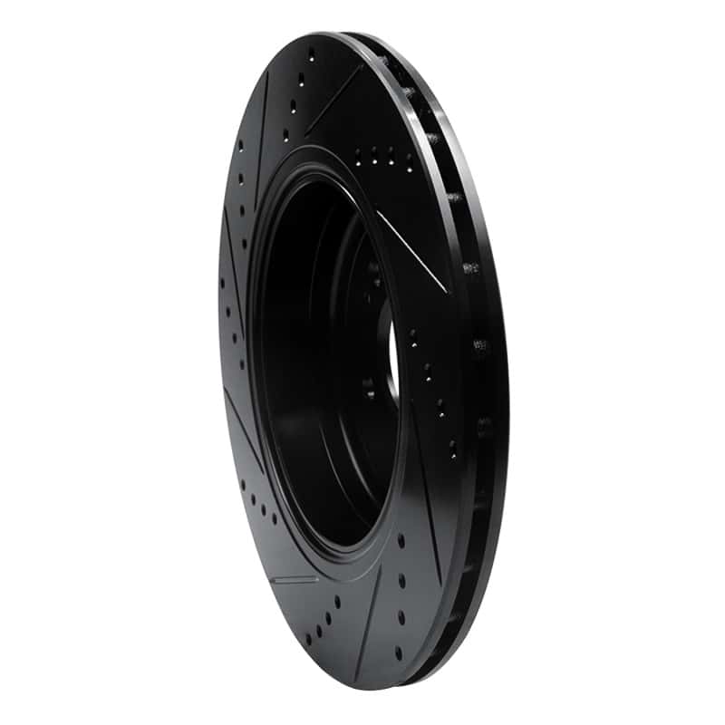 R1 Concepts — R1 18-25 Genesis G70 Rear Right Drilled & Slotted Black Brake Rotor
R1 Brake Rotor Drill - view 4