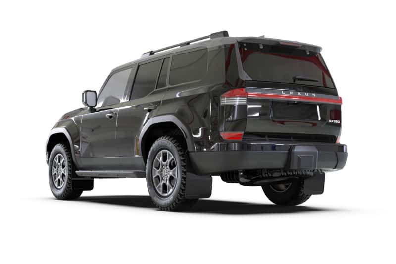 Rally Armor — Rally Armor 24-25 Lexus GX 550 Luxury Black UR Mud Flap - Silver Logo - view 5