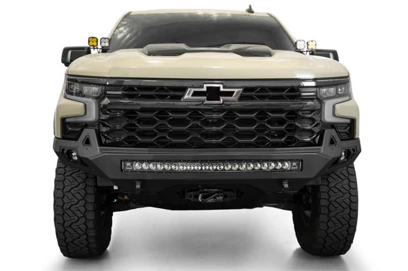 Addictive Desert Designs — Addictive Desert Designs 2022+ Chevy Silverado 1500 ZR2 Stealth Fighter Front Bumper
Bumper- Front - view 1
