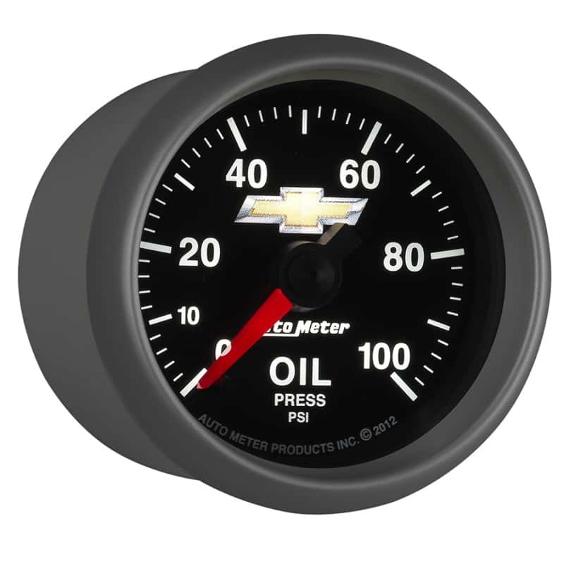 AutoMeter — AutoMeter Gauge Oil Press 2-1/16in. 100PSI Digital Stepper Motor Chevy Gold Bowtie
GA 2" OP 100PSI COPO - view 12