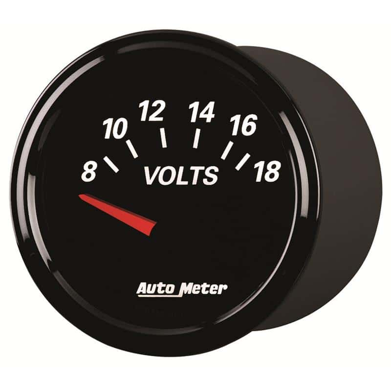 AutoMeter — Autometer Designer Black II 52mm 18V Voltmeter Gauge
GA 2" VOLT 18V DBII - view 4