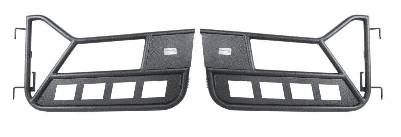 Fishbone Offroad — Fishbone Offroad 97-06 Jeep Wrangler TJ Front Tube Doors - Black Textured Powdercoat Steel - view 2