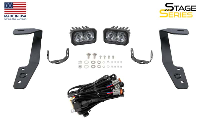 Diode Dynamics — Diode Dynamics 18-21 Subaru Crosstrek Stage Series 2in LED Ditch Light Kit - Sport Yellow Combo - view 8
