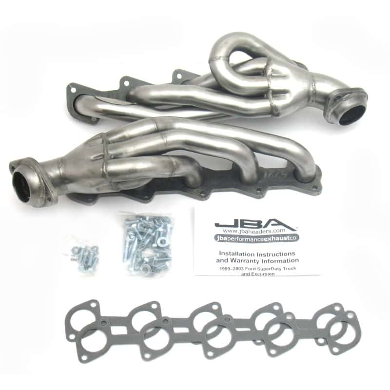 JBA — JBA 99-04 Ford Truck 6.8L 2V V10 w/o EGR 1-1/2in Primary Raw 409SS Cat4Ward Header
Exhaust Header - view 2