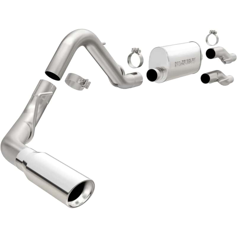 Magnaflow — MagnaFlow 11 Ford F-150 3.7L/5.0L/6.2L SS Catback Exhaust Single Rear Side Exit w/ 4in SS Tips
Cat-Back - view 2